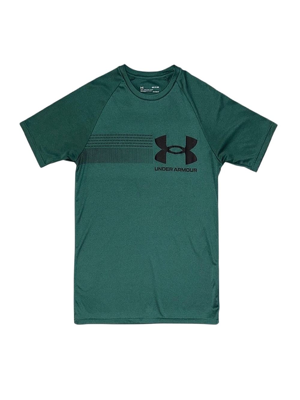 UNDER ARMOUR Men's Green Short Sleeve Shirt Small Loose Fit